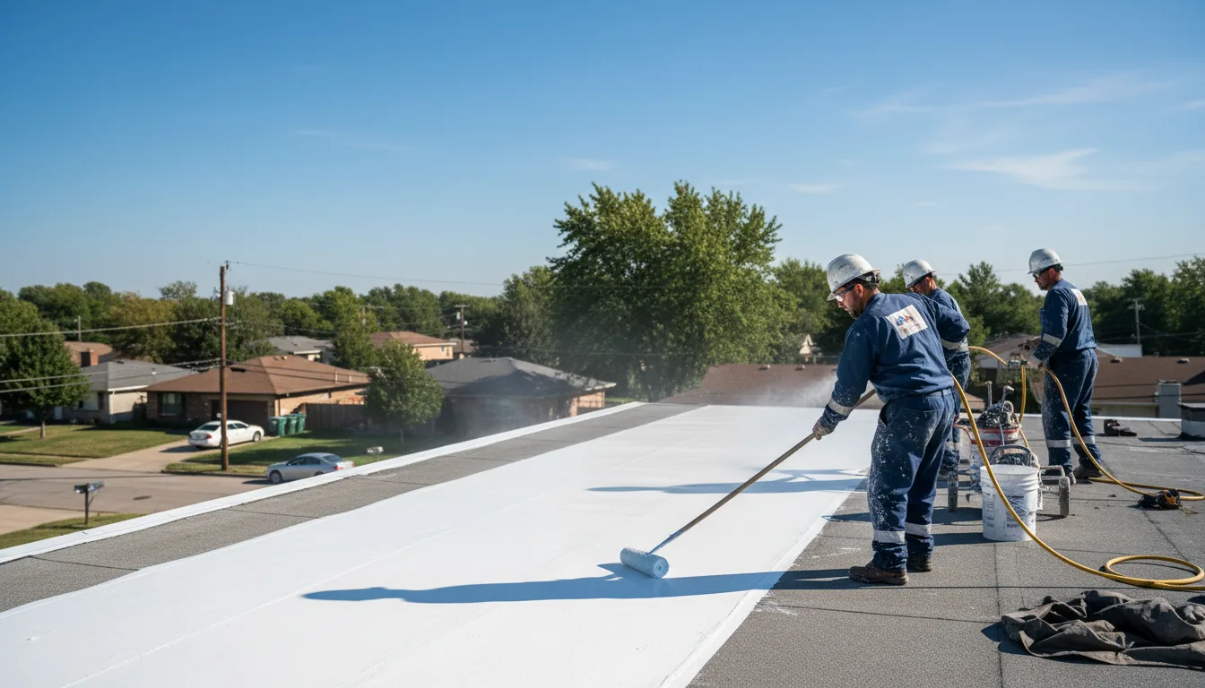 Commercial roof coating in Colden, NY near me